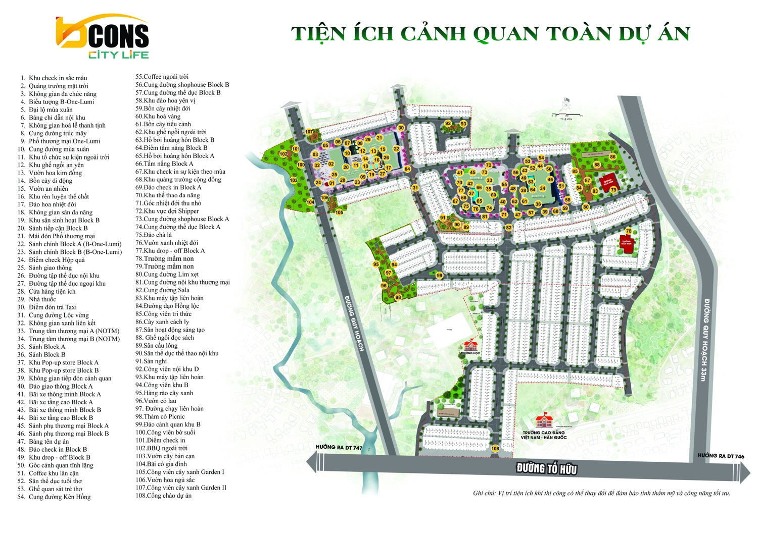 Tiện &iacute;ch cảnh quan to&agrave;n dự &aacute;n