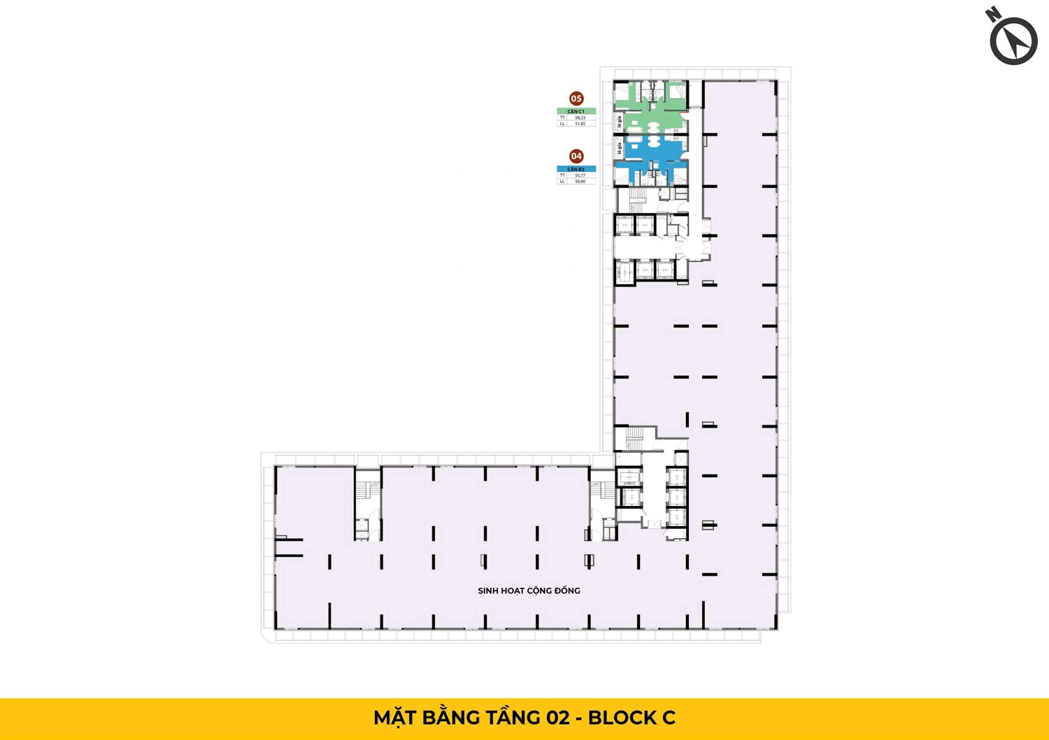 MB TẦNG 02 - BLOCK C